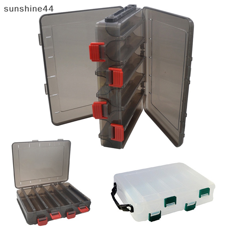 Sunshine 1buah Kotak Umpan Pancing Plastik Cumi Jig Box Fishing Tackle Case Aksesoris ID