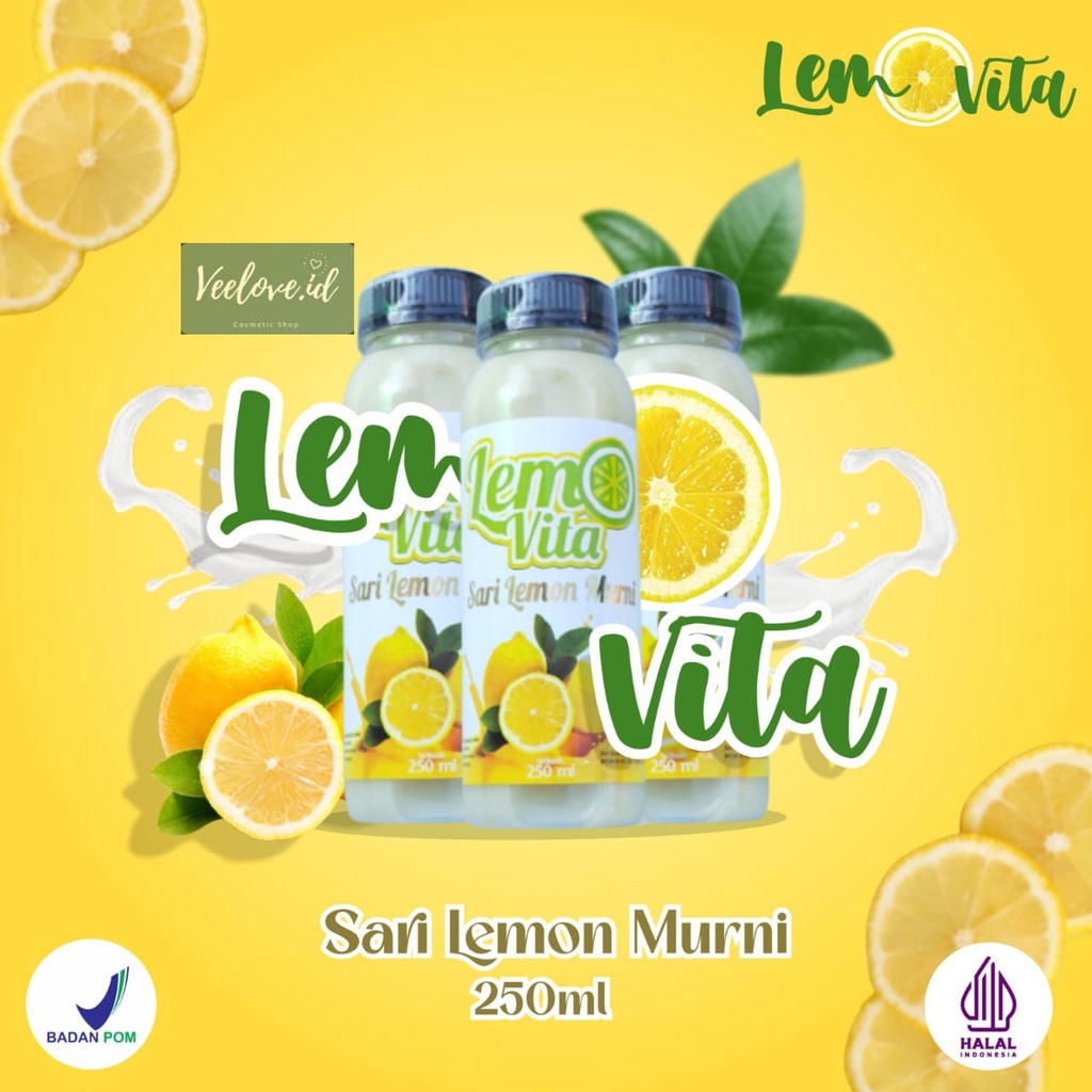 

[ 250ml ] BPOM LEMOVITA Sari Lemon Murni Jus Lemon Murni Jus Diet