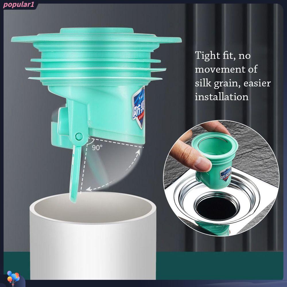 Populer Floor Drain Pencegah Serangga Aksesori Kamar Mandi Katup Satu Arah Stopper Shower Drainer Seal Pipa Air Plug