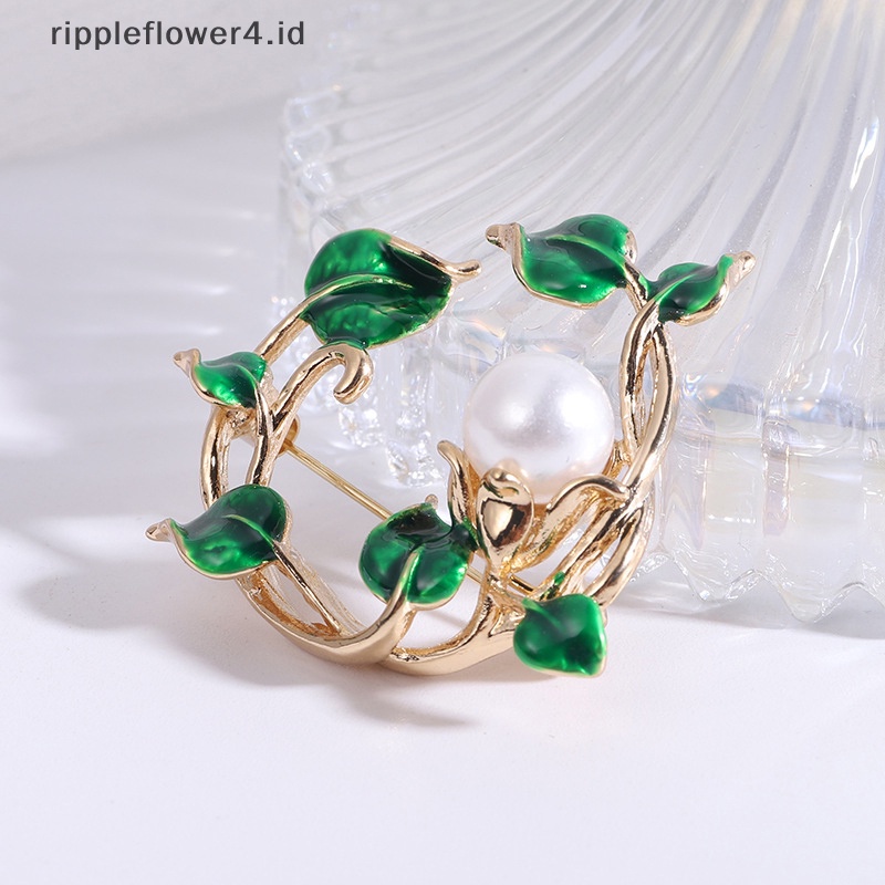 {rippleflower4.id} Bros Natal Untuk Wanita Fashion Dekorasi Pesta Pin Aksesoris Perhiasan Hadiah Pribadi Korsase Pin Pakaian~