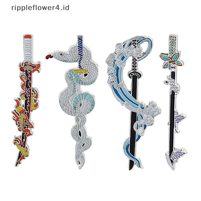 {rippleflower4.id} Kumpulkan Gambar Kartun Senjata Logam Bros Ransel Kerah Lapel Lencana~