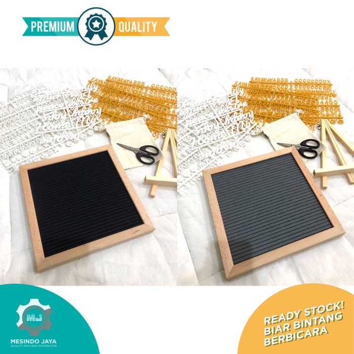 

Felt Letter Board Double Sided Set 2 SISI Lengkap Papan Nama Bayi DIY