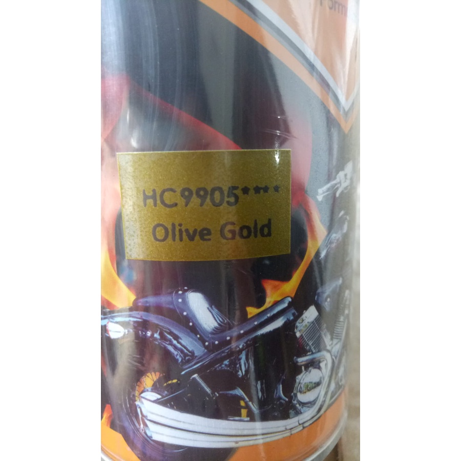 pilok pilox diton premium olive gold 9905 400cc olive gold hc 9905 **** 400cc warna emas harley cat semprot diton premium