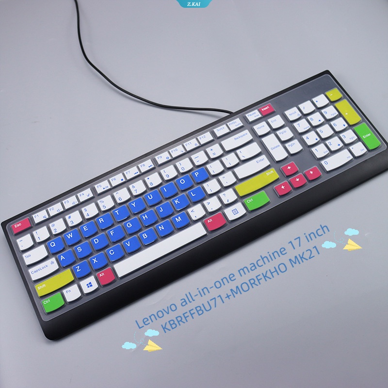 Casing Keyboard Komputer TPU Silikon Case Anti Air Cocok Untuk Lenovo Mesin Serba 17inch KBRFFBU71+MORFKHO MK21 Melindungi Kulit Keyboard Komputer Film [ZK]