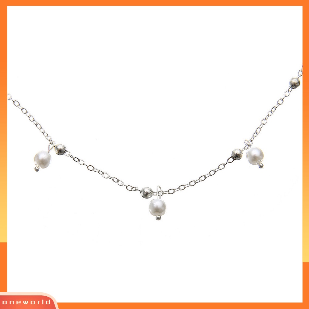 [WOD] Sandal Pantai Barefoot Infinity Charm Beads Gelang Kaki Double Layer Anklet