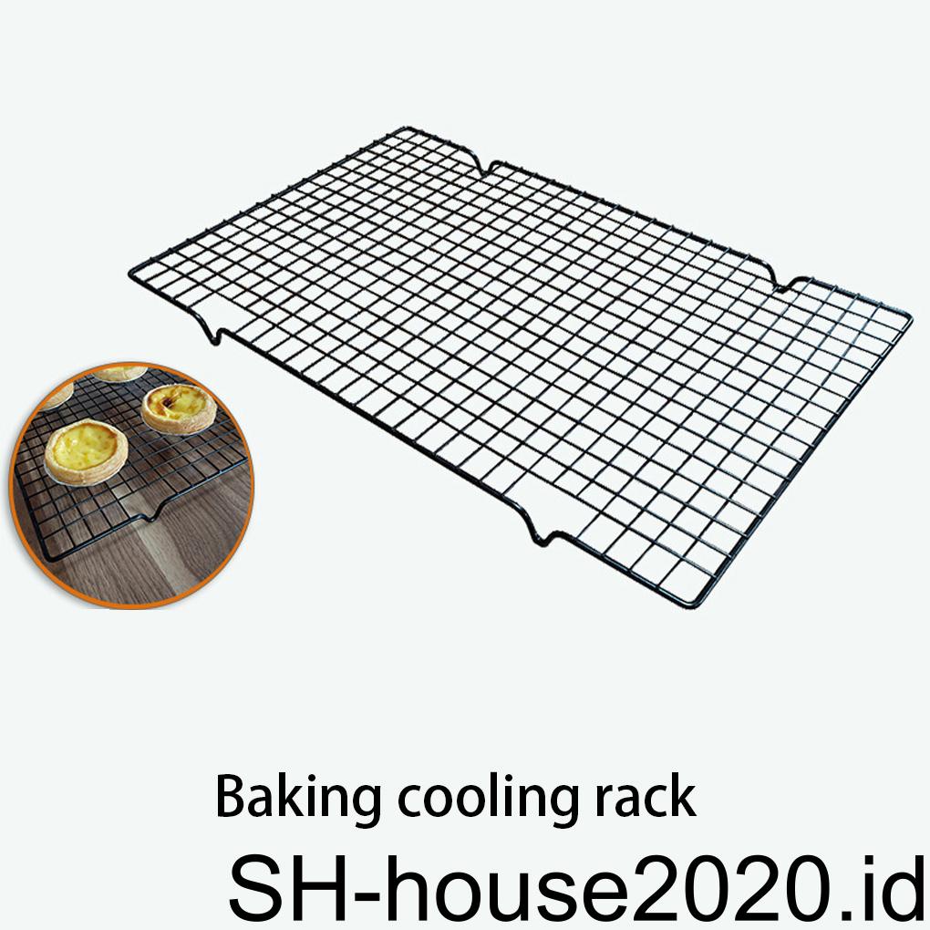 Kawat Baja Roti Pizza Kue Anti Lengket Cooling Rack Oven Tray Food Shelf Pan Alat Panggang Rumah Tangga Heavy Duty