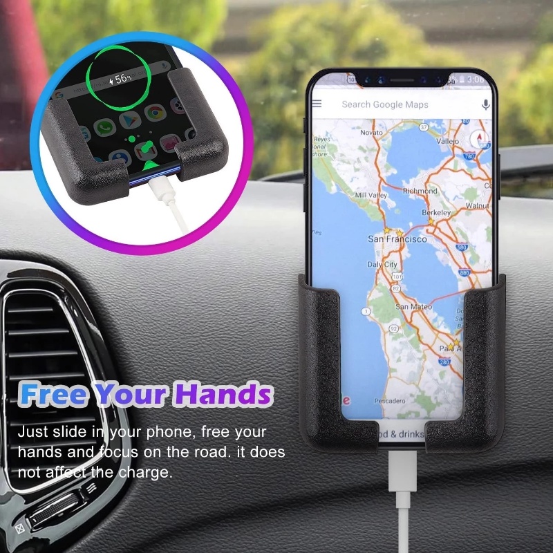 Dashboard Phone Mount Holder Car Phone Holder Universal Car Gravity Holder GPS Stand Rak Aksesoris Interior Mobil Perekat Smart Cell Phone Support