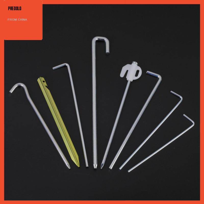 [Predolo] 50pcs Pasak Tenda 25cm Garden Stakes Nails Hook Aluminium Serbaguna