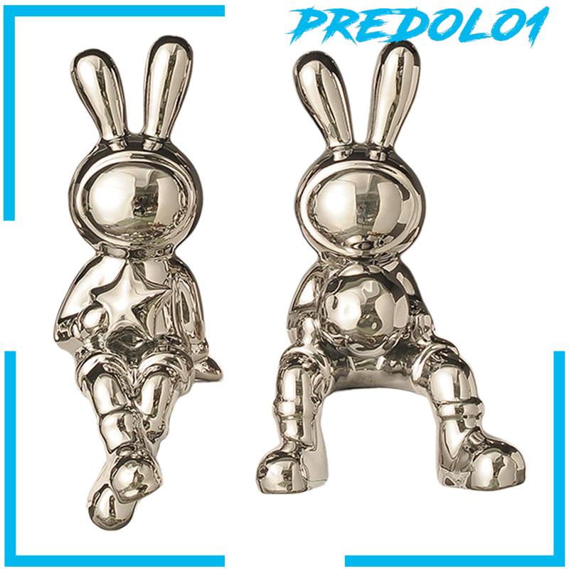 [Predolo1] Patung Kelinci Gambar Hewan Pajangan Hadiah Ulang Tahun Desktop Bunny Statues