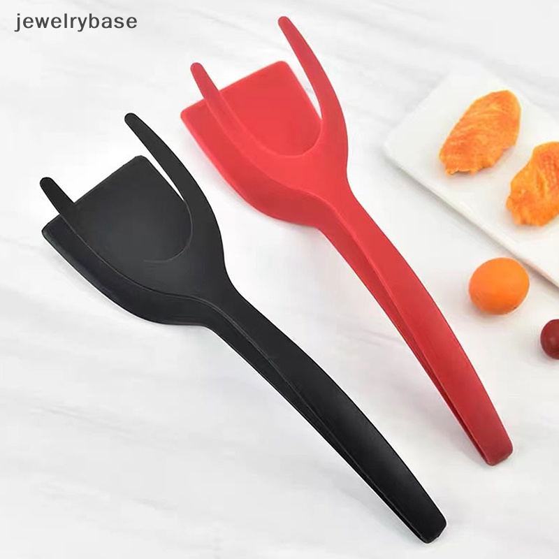 [jewelrybase] Spatula Nylon Two-in-one Penjepit Makanan Spatula Omelet Dapur Gadget Butik