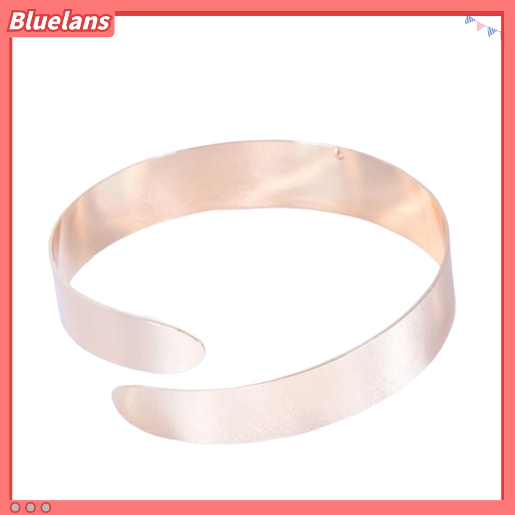 [BLS] Punk Wanita Sederhana Lilit Spiral Upper Arm Cuff Armlet Armband Bangle Gelang