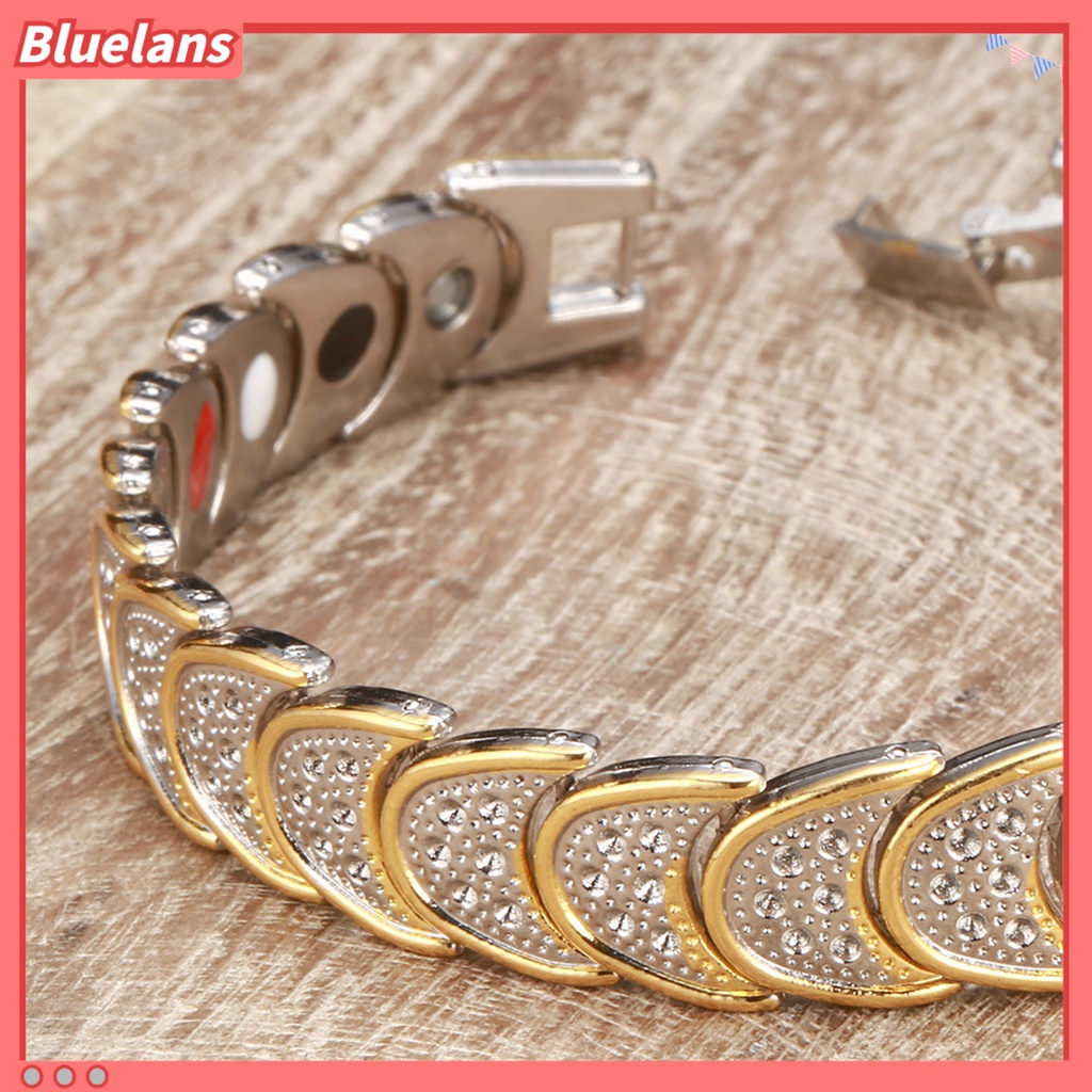 [BLS] Ic Gelang Lapis Emas Perawatan Sehat Penyembuhan Bulan Sabit Unisex Terapi Bangle Untuk Pacaran