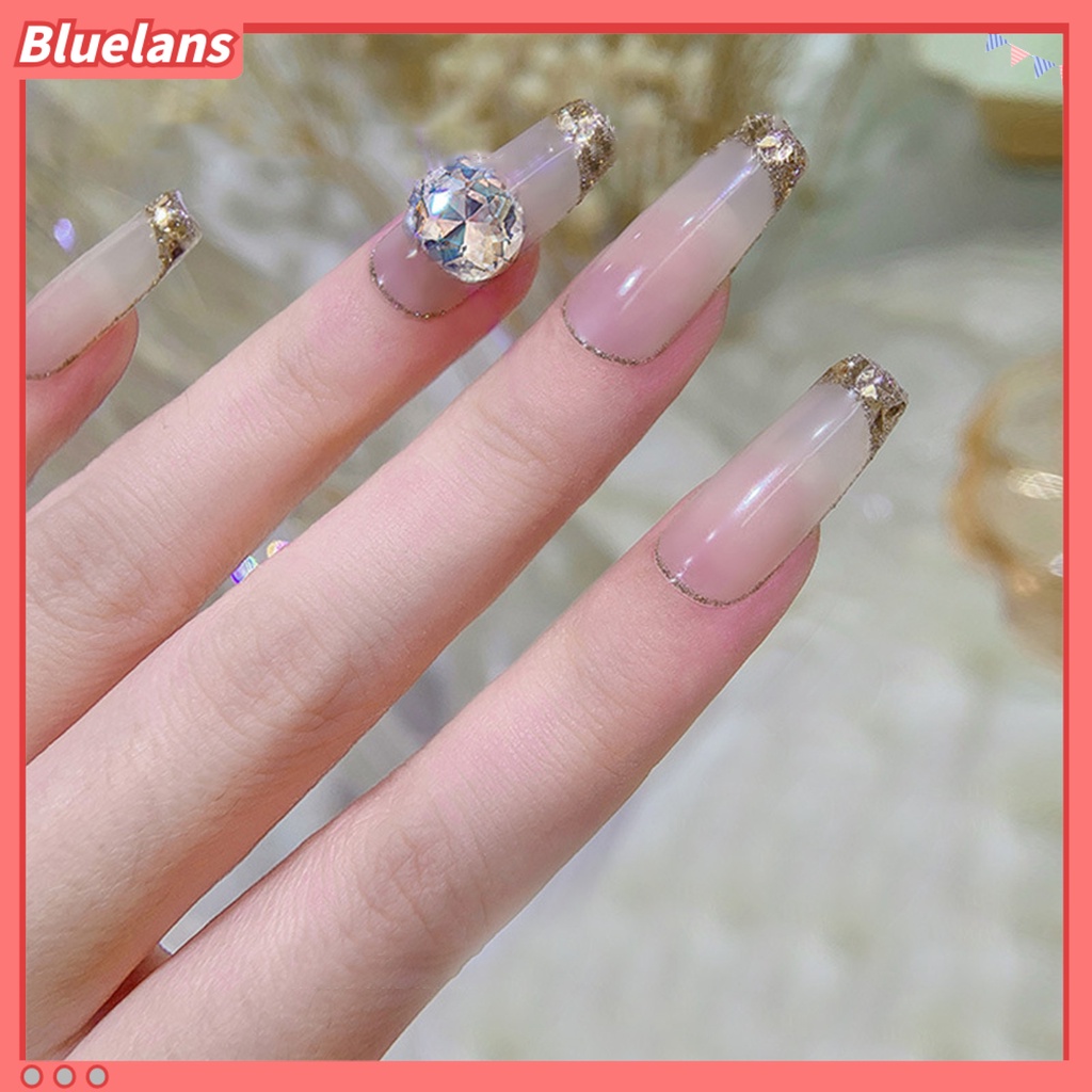 [BLM] 20pcs Berbentuk Berlian Imitasi Indah DIY Ringan Moonlight Runcing Bawah Kuku Berlian Imitasi Untuk Wanita