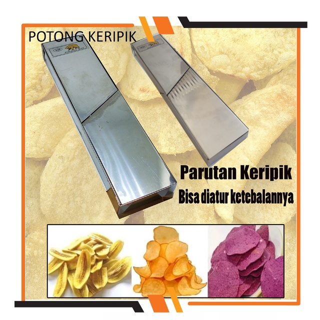Parutan keripik pengiris kripik singkong kentang pisang Stainless