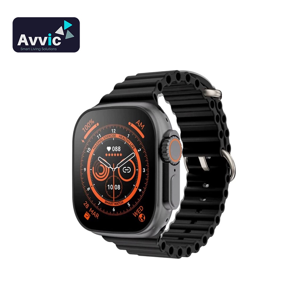 Jam Tangan T800 Ultra Smartwatch 1.99 inch Bluetooth Calling Kalkulator Game Full Touch Screen Wireless Charging