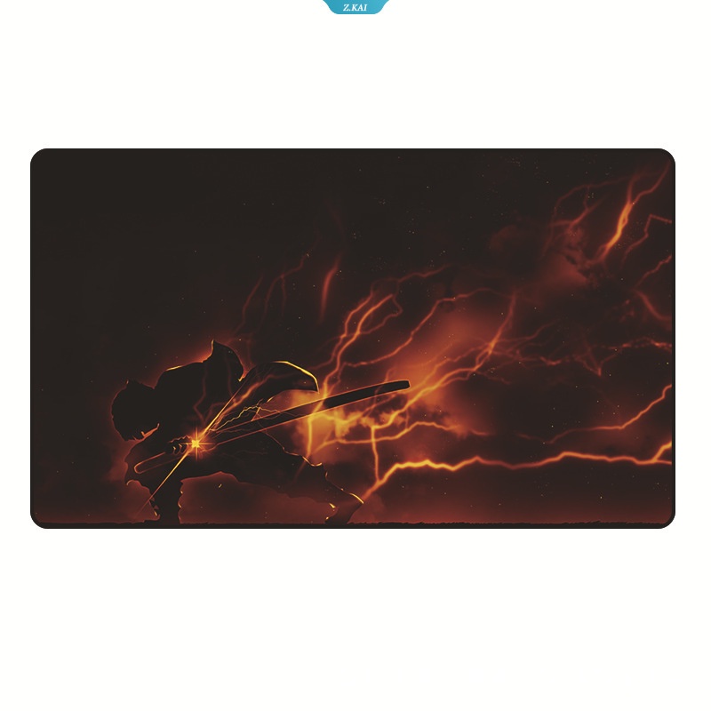 Asrama Sekolah Kuliah Demon Slayer Demon Slayer Wig Kamado Tanjirou Rectangular Wrist Protector Mouse Pad Desain Premium Pad Pelindung Tangan Untuk Melindungi Tangan [ZK]