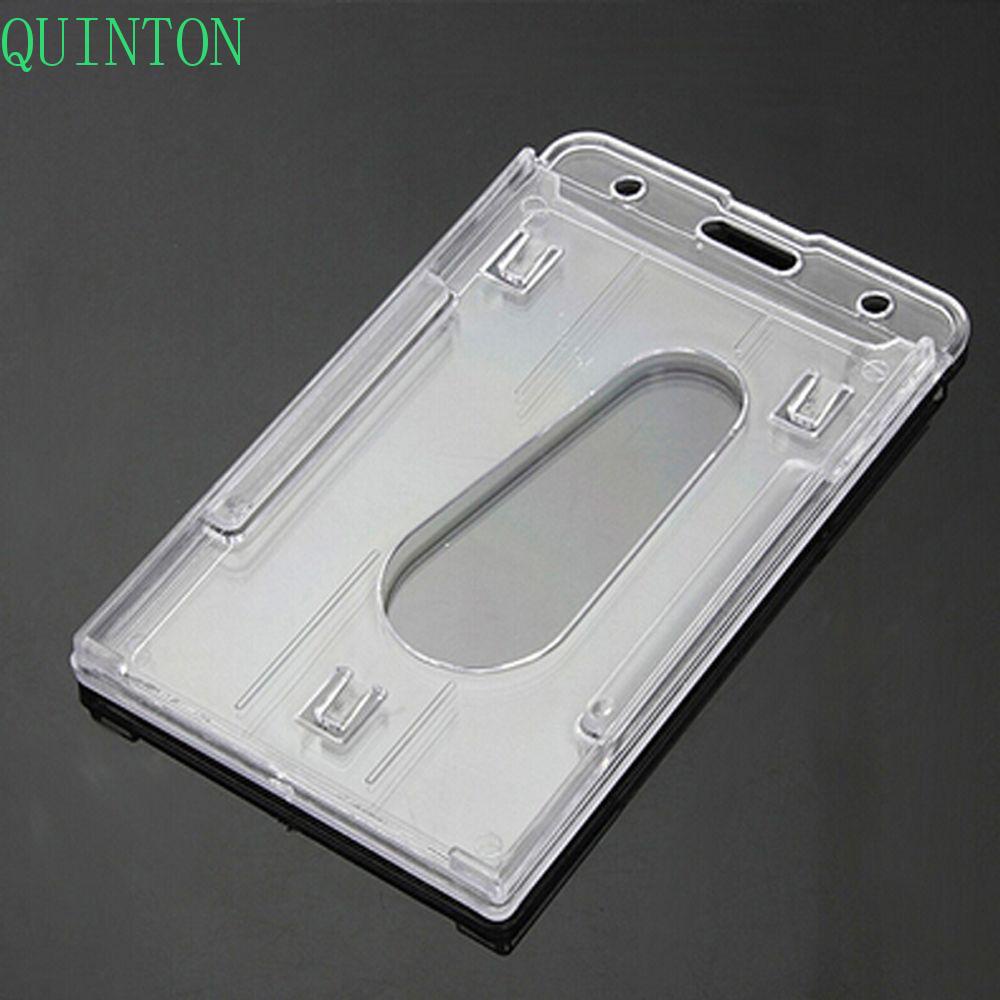 Quinton Badge Holder New Vertical Plastik Bening