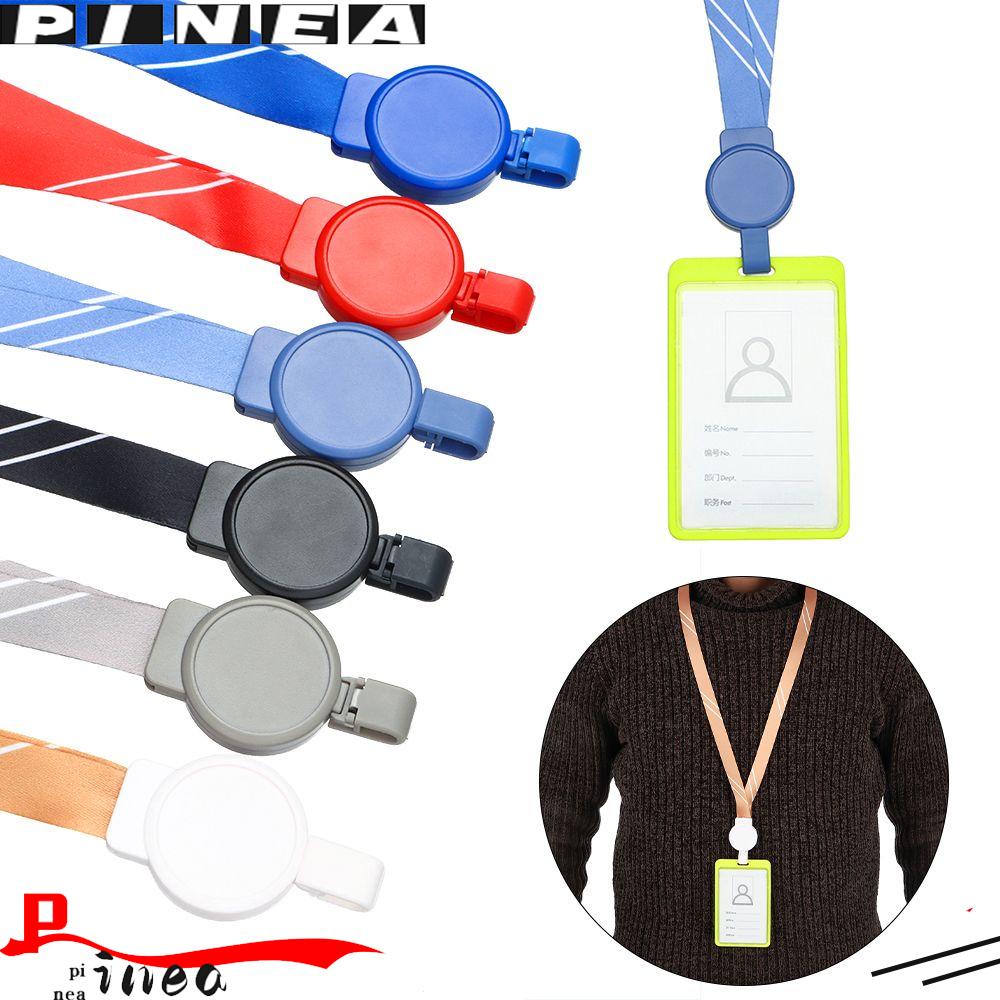 Nanas Leher Lanyards Quick Release Card Holders Name Tag Detachable Buckle Tali Kantor Lanyards