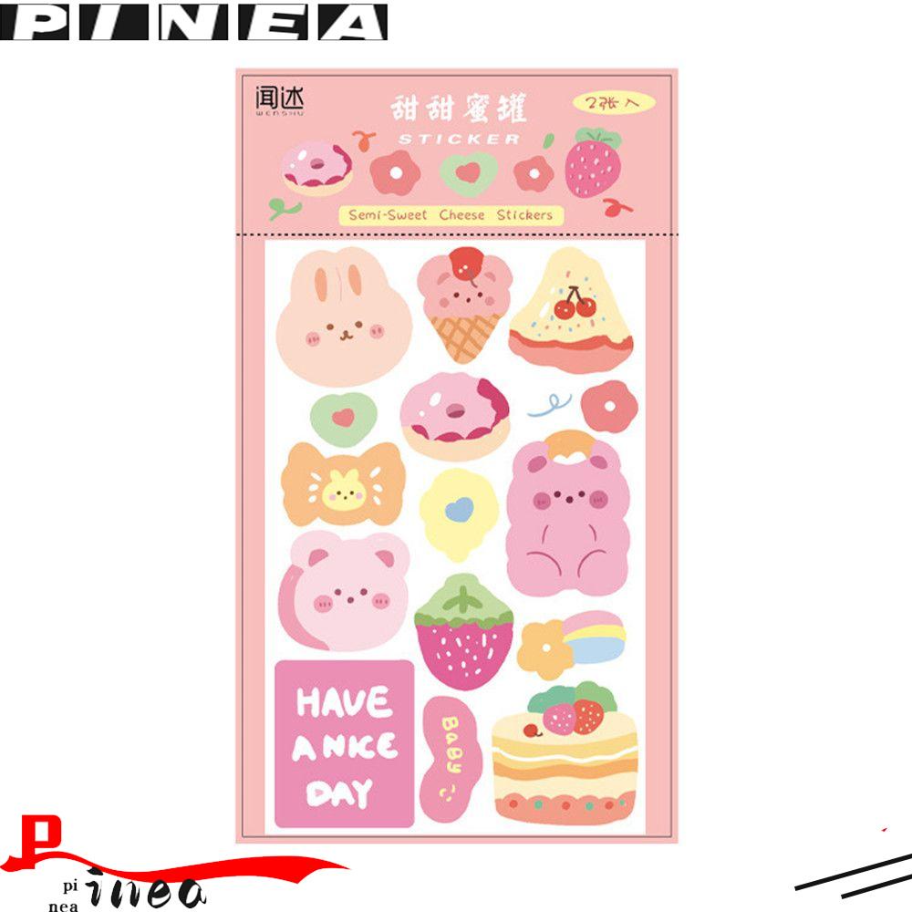 Pineapple Stationery Sticker New Diary Bahan Stiker Hias Kartun