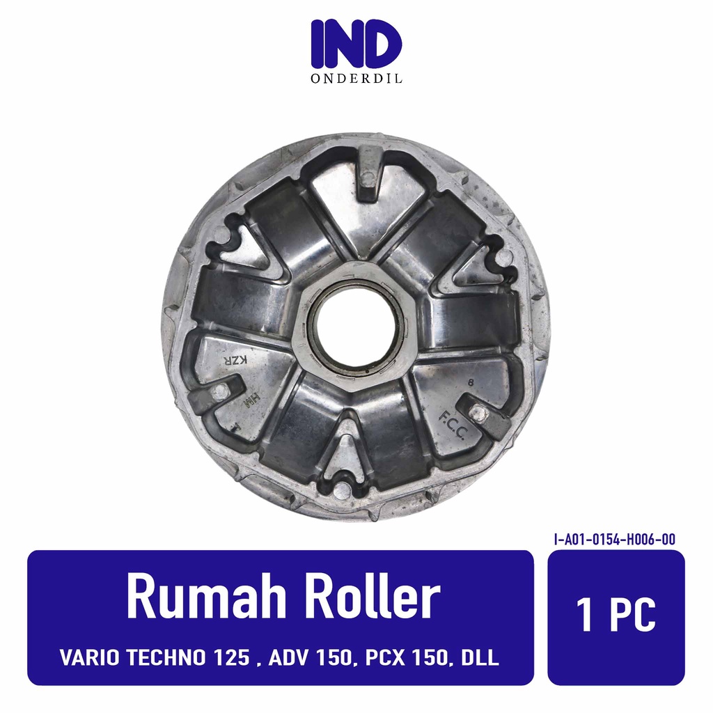 Rumah Roller Only Vario Techno 125 FI STD CBS ISS Helm In FI &amp; Vario 125 150 New LED eSP 2015-2022 K2V &amp; ADV 150 &amp; PCX Lama New K97 Roler Loler Loller Face Comp Movable Drive