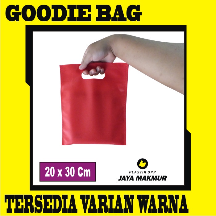 

[SC] Goodie Bag Oval kain Polos 20 x 30 Cm Tas Spunbond Oval - 20 Pcs - Abu-abu