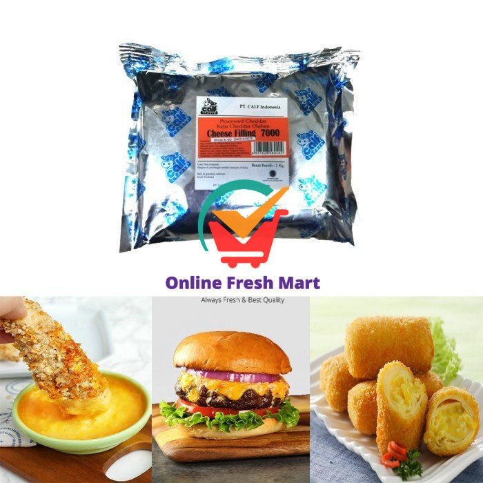 

[Repack 250 gr] Calf Cheese Filling 7000 / Filling Keju untuk saus - Online Fresh Mart Denpasar