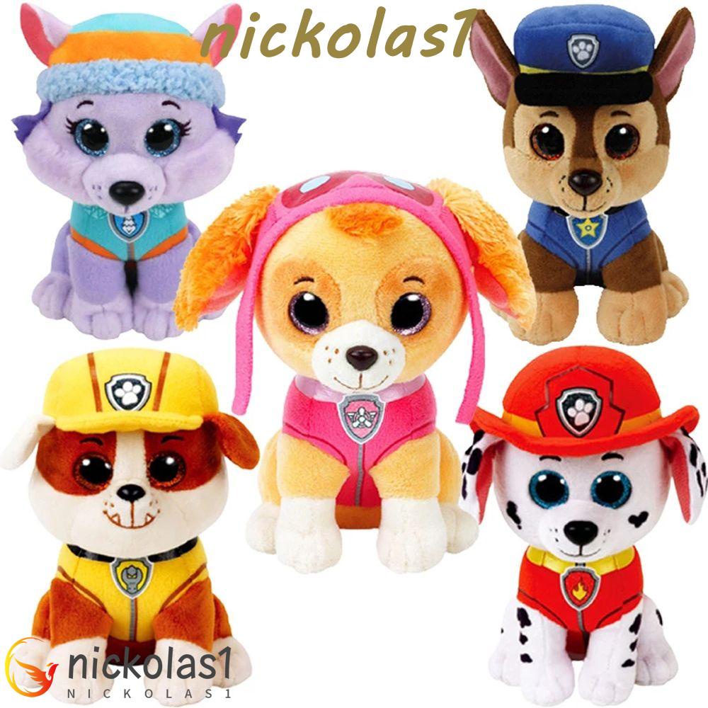 Nickolas1 Patrol Dog Mata Besar 15 cm Rubing Rocky Skye Chase Anjing Boneka Mainan