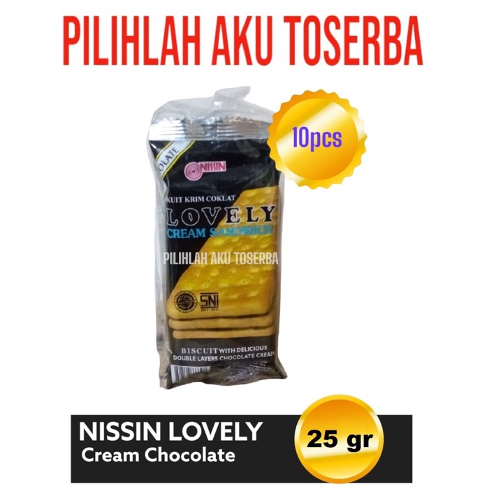 Biskuit Nissin LOVELY CHOCOLATE Renceng - ( HARGA 1 RENCENG )