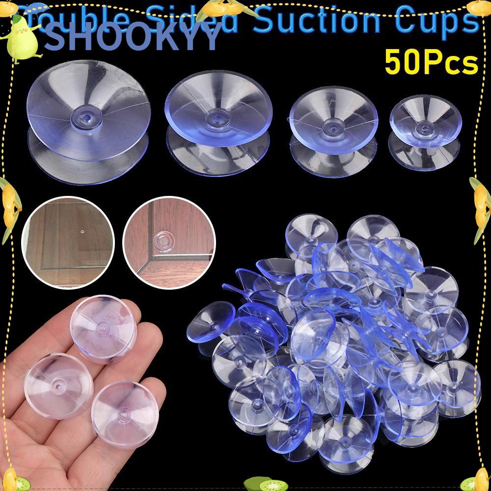 Chookyy 50Pcs Suction Cup New Gantungan Penyimpanan Kamar Mandi Dapur Table Top Holder Clear Suckers