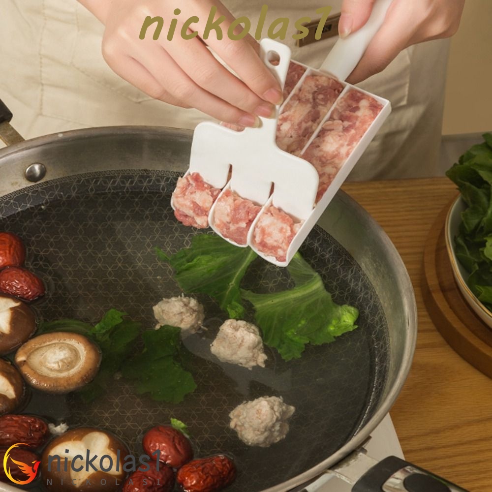 Nickolas1 Pembuat Bakso Kreatif 1Pcs Nyaman DIY Gadget Dapur Sendok Pembuat Bakso Praktis