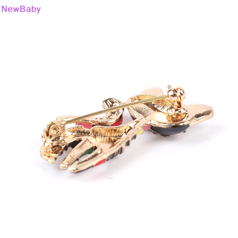 Newbaby Lucu Enamel Cat Kucing Bros Unisex Wanita Pria Brooch Pin Perhiasan Desain Hewan ID