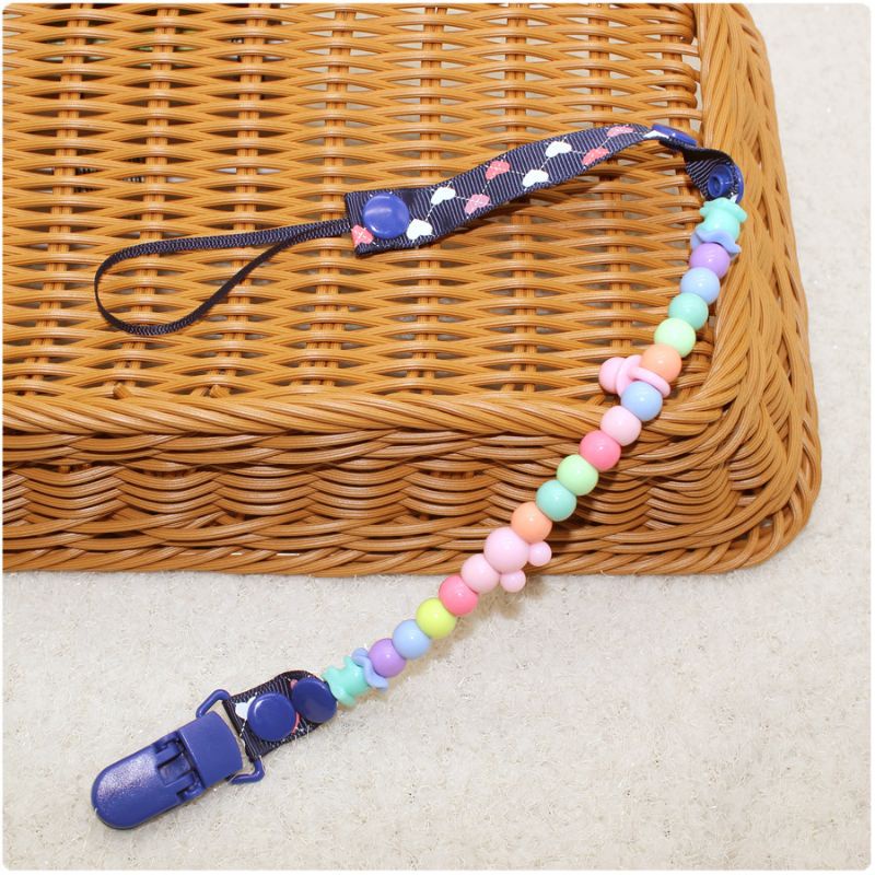 (Pimenova) Pacifier&amp;Teether Clipper Pacifier Holder Chain Tali Gantungan Empeng Rantai Gigitan