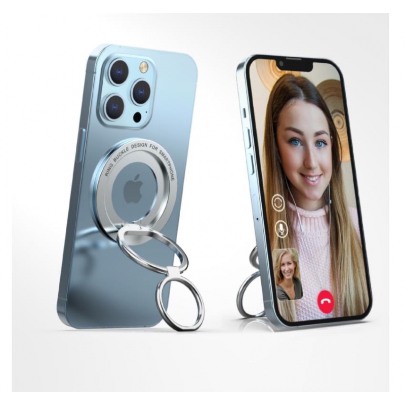 IPHONE Disc Magnetic Ring Phone Holder Untuk Iphone12 13 14 Mini Pro Max Logam Ultra-Tipis Cincin Magnet Gesper Phone Holder