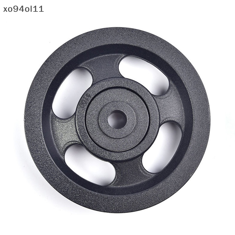 Xo 1Pc 100mm Bahan Abs Hitam Bantalan Pulley Roda Kabel Peralatan Gym Peralatan Peralatan Part Wearproof OL