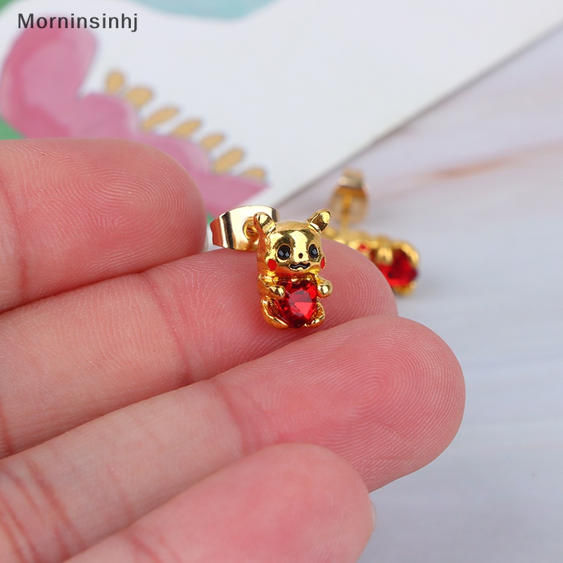 Mornin Kreatif Golden Anime Cinta Batu Putih Kalung Kartun Aksesoris Lucu id