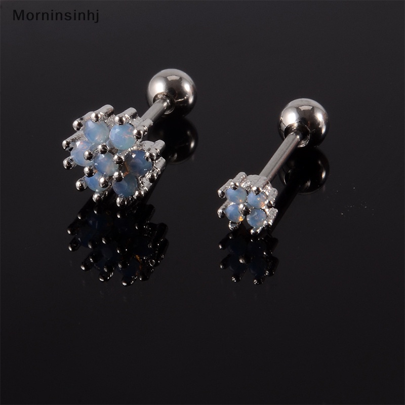 Mornin 1pcs Fashion Kupu-Kupu Beruang Ikatan Simpul Anting Telinga Tulang Kuku Untuk Wanita Tulang Rawan Anting Spiral Stud Earring Tubuh Perhiasan Hadiah id