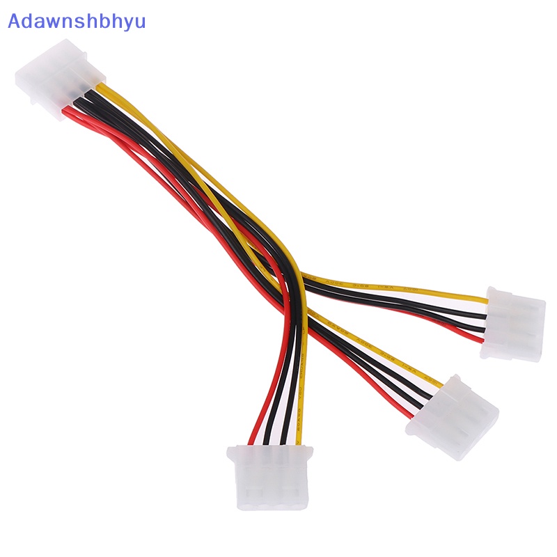 Adhyu 4pin IDE 1-ke-3 Molex IDE Female Power Supply Splitter Exentsion Adapter Kabel ID