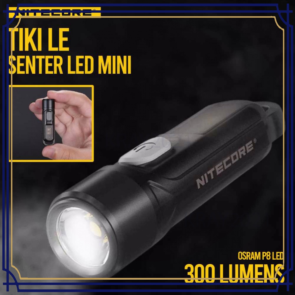 TIKI LE Mini Senter LED OSRAM P8 300 Lumens