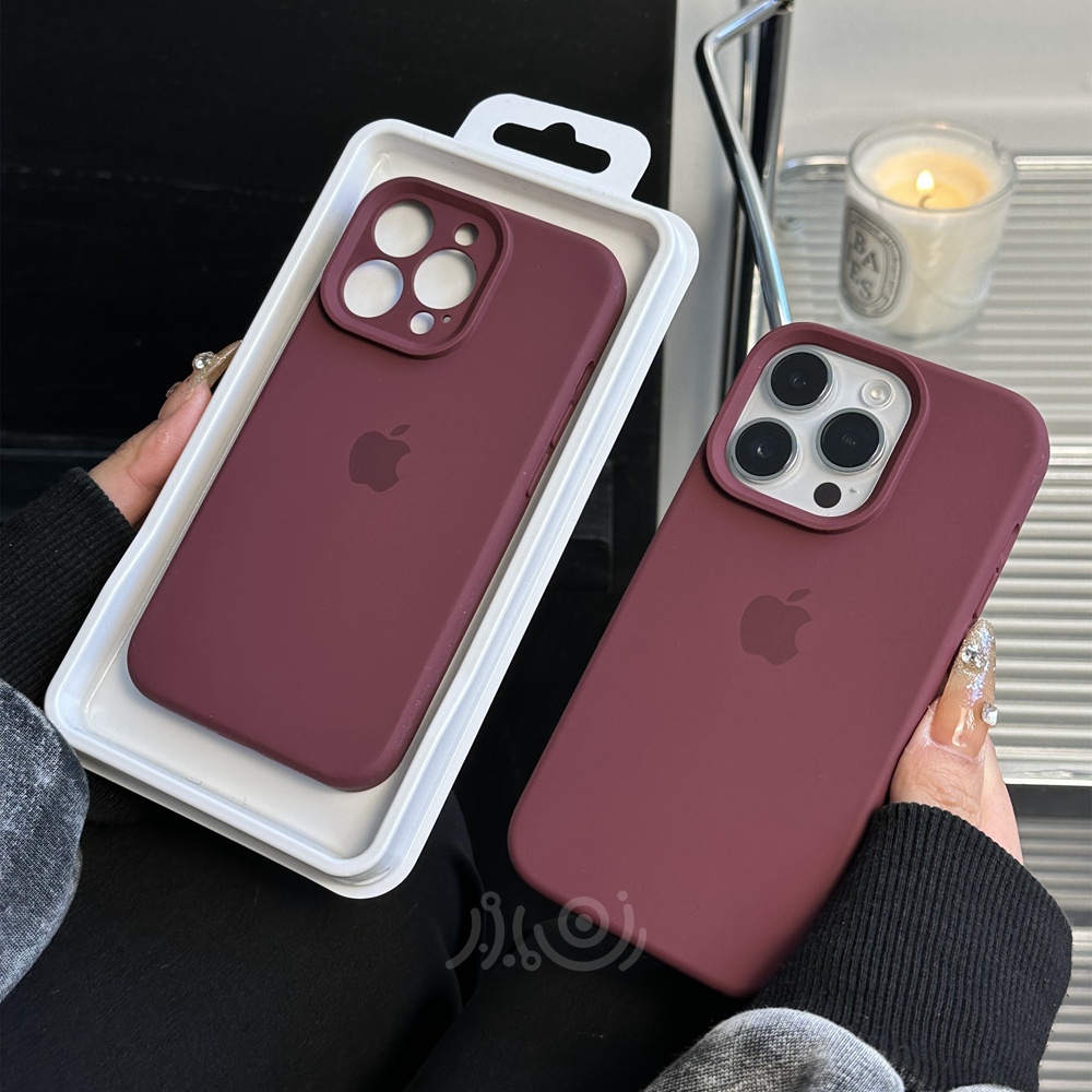 IPHONE Pelindung Kamera Case Ponsel Silikon Cair Untuk Iphone11 12 13 14 Pro Max Casing Iphone14 Plus Full Cover Shockproof Soft Case