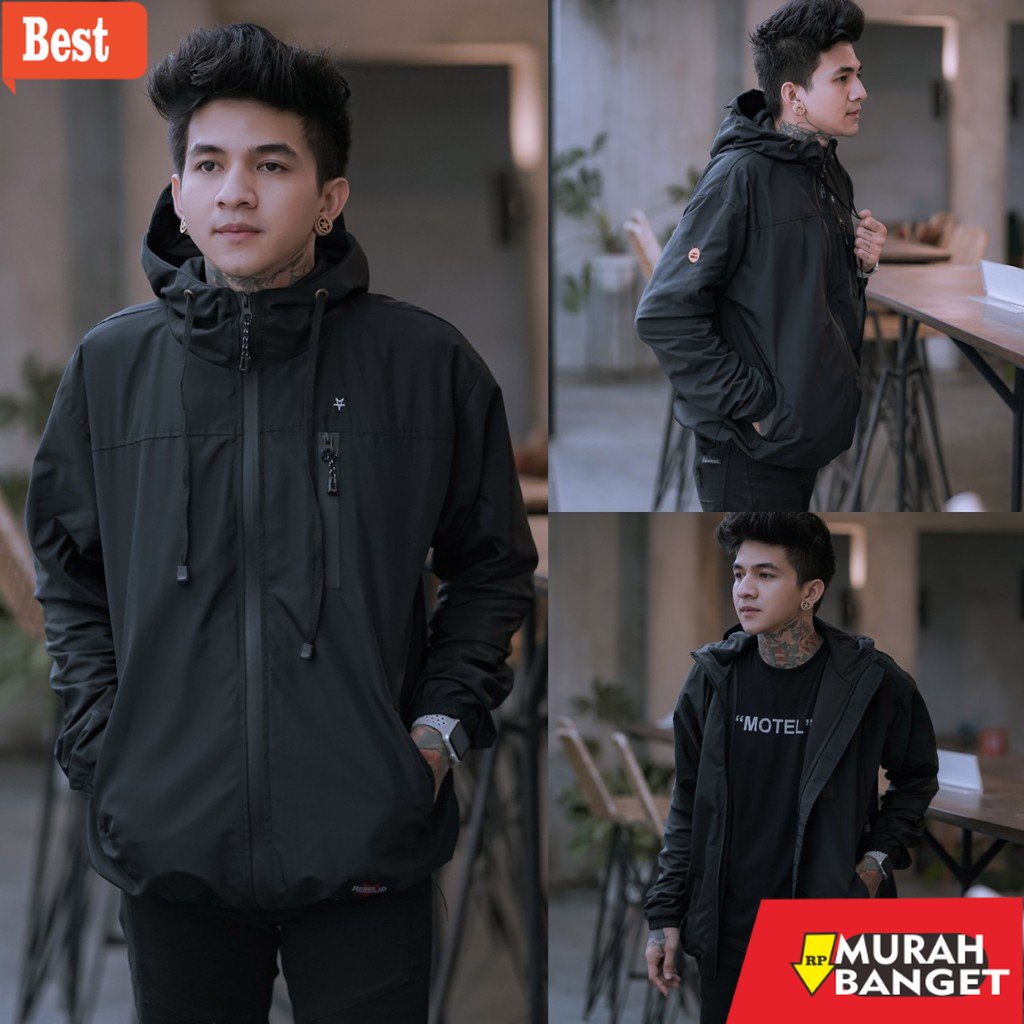 Jaket parasut pria terbaru- JAKET PRIA - JAKET PARASUT WATERPROOF ORIGINAL REBEL ID - JAKET PARASUT 