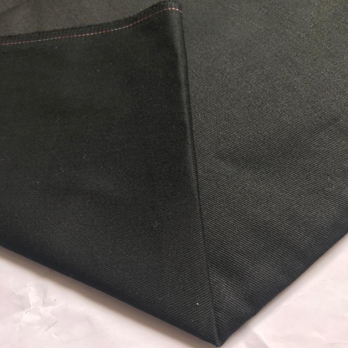 Barang Unik kain katun Twill bahan chinos bahan celana meteran - Hitam