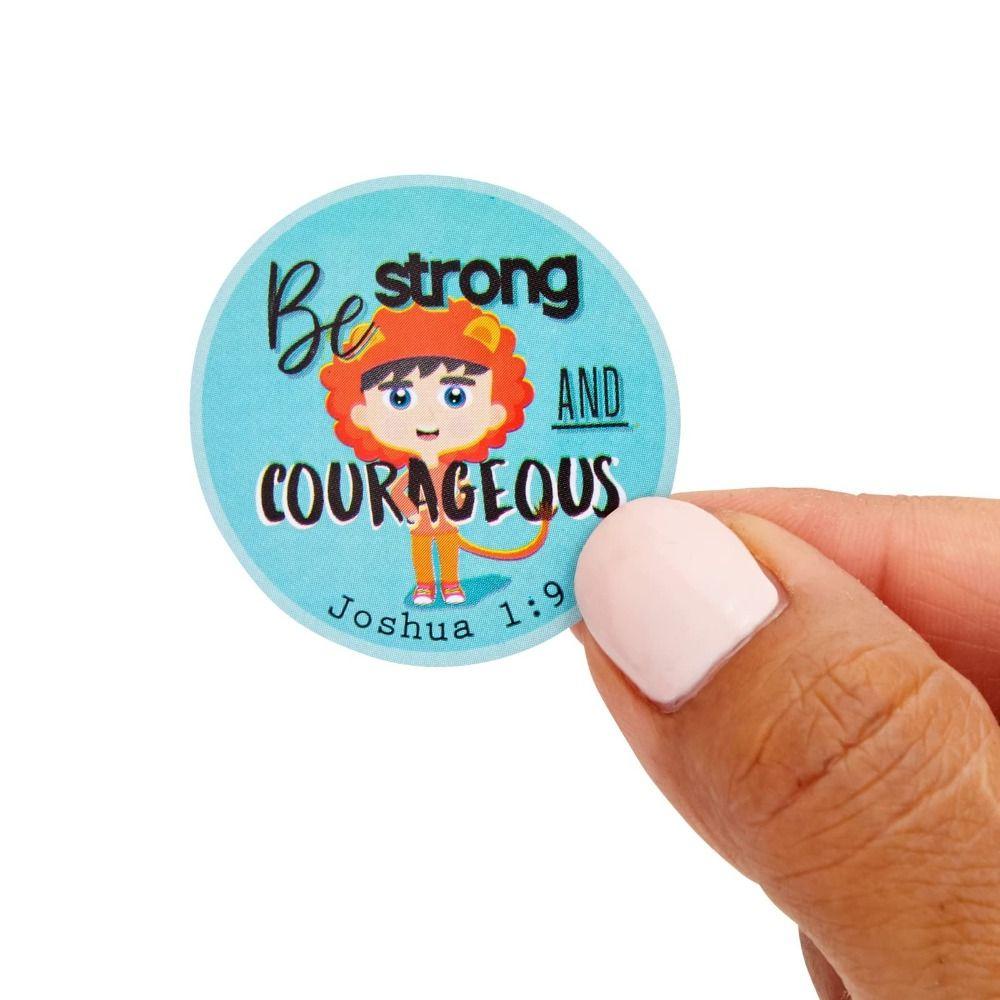 Populer Stiker Kristen8 Desain Bentuk Bulat Stiker Ayat Alkitab Religi Untuk Anak