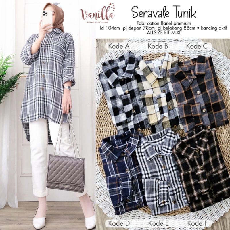 SERAVALE TUNIK ORI VANILLA | Flanel Premium