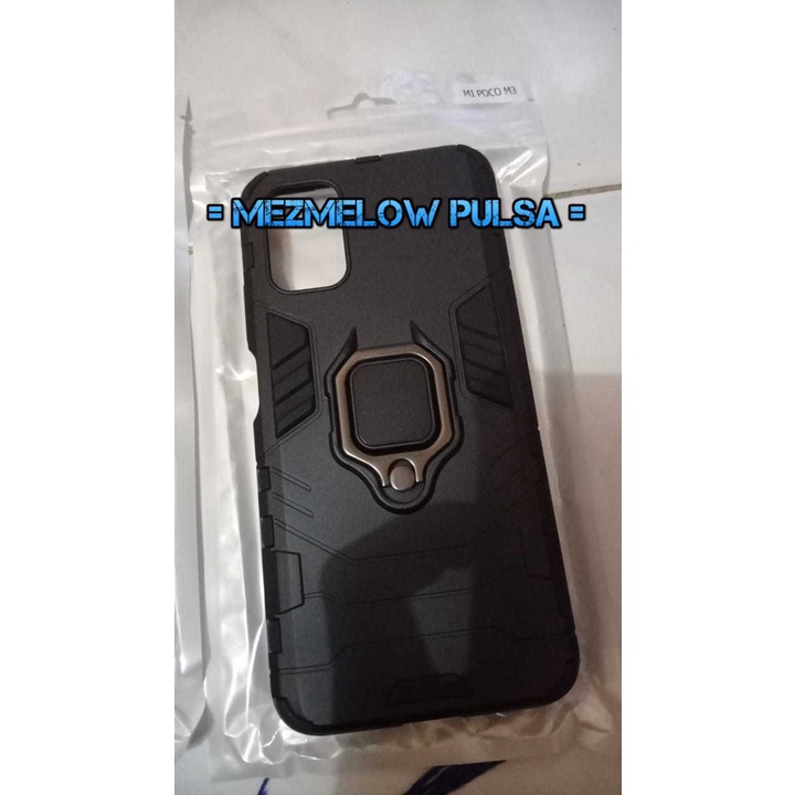 Hard Case Ring Magnet Stand Case Armor Case Hardcase XIAOMI REDMI 9T / XIAOMI POCO M3 - Gambar 2