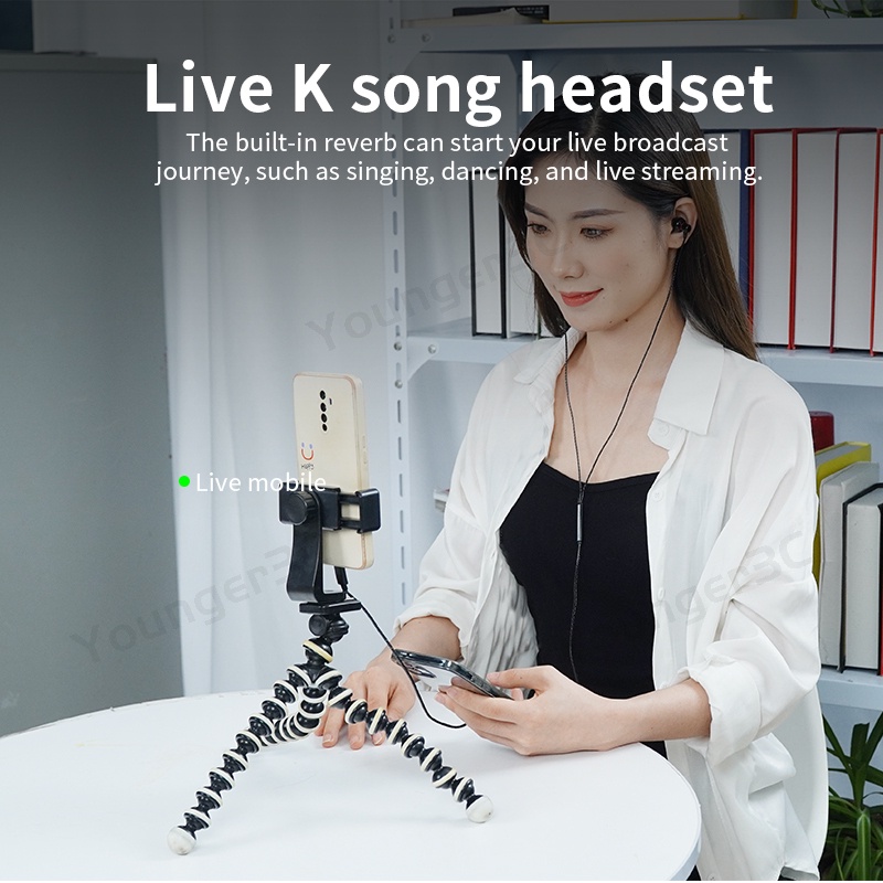 Metal 3.5mm Type-c Plug Wired Earphone Subwoofer In Ear Wired Headset Kontrol Volume Game Stereo Bass Earbuds