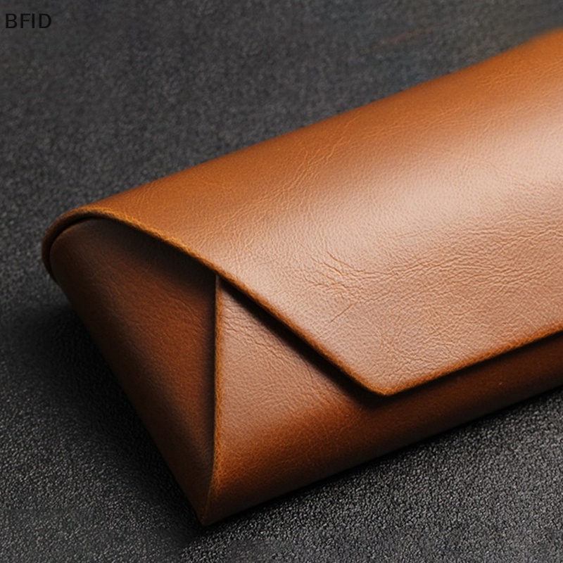 [BFID] Myopia Leather Glasses Case Kotak Kacamata Kulit Untuk Wanita Kotak Kacamata Berjemur Kacamata Pouch Solid Aksesoris Kacamata [ID]