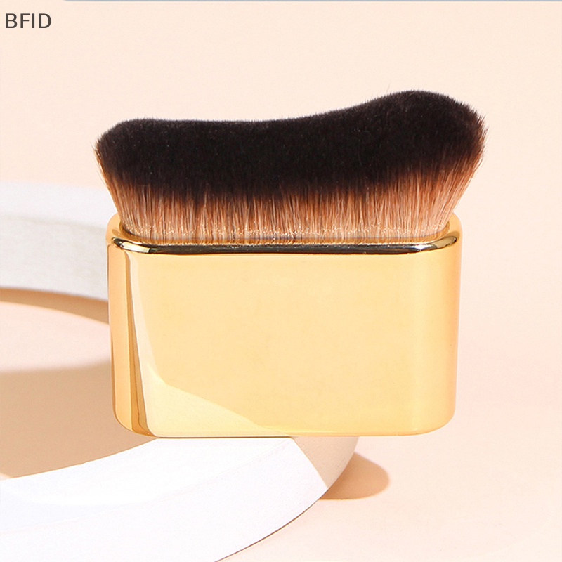 [BFID] 1pc Kuas Makeup Foundation Siku Besar Cairan Bronzer Make up brushes Wavy [ID]