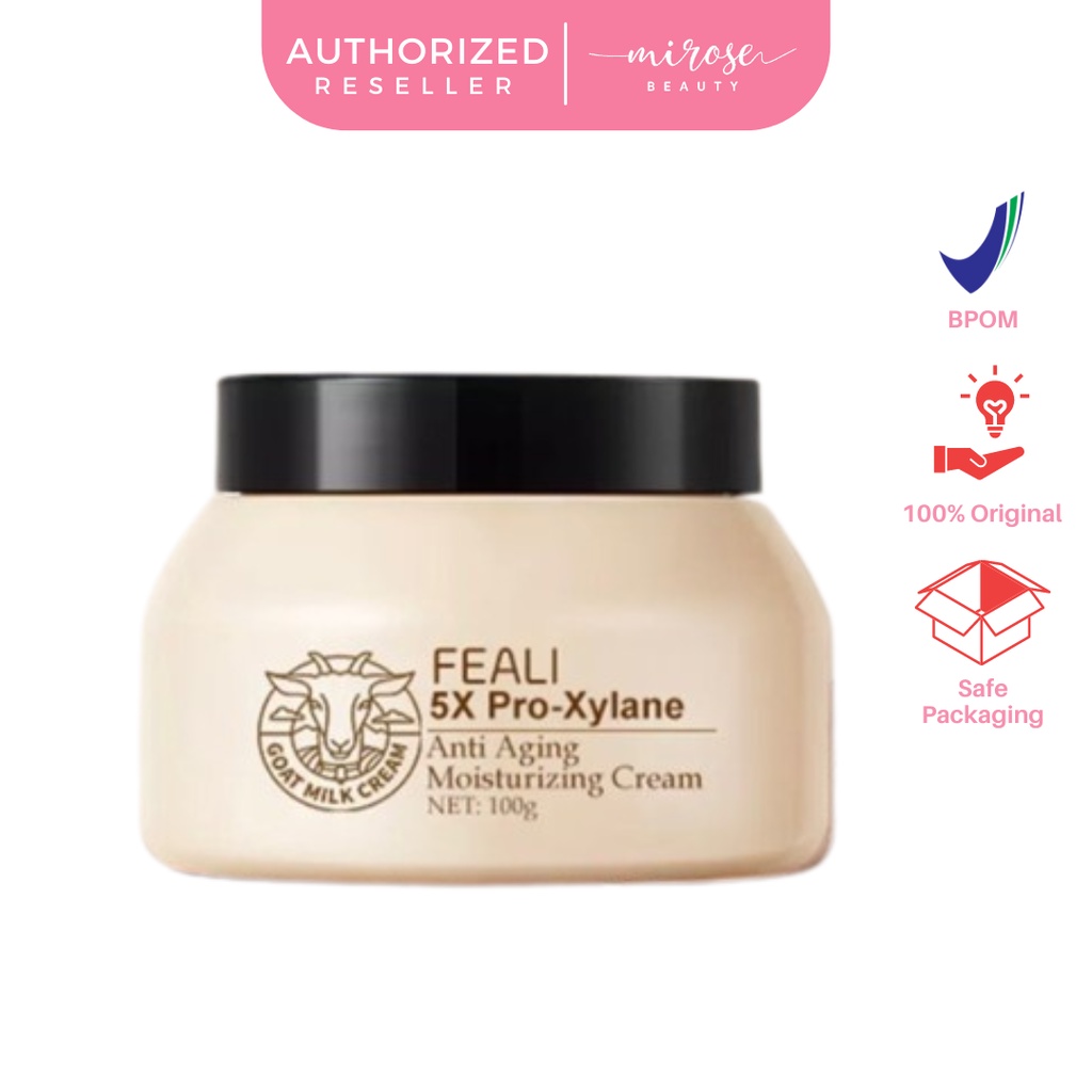 [BPOM] FEALI Moisturizer Cream and Goat Milk Anti-Aging Pelembab