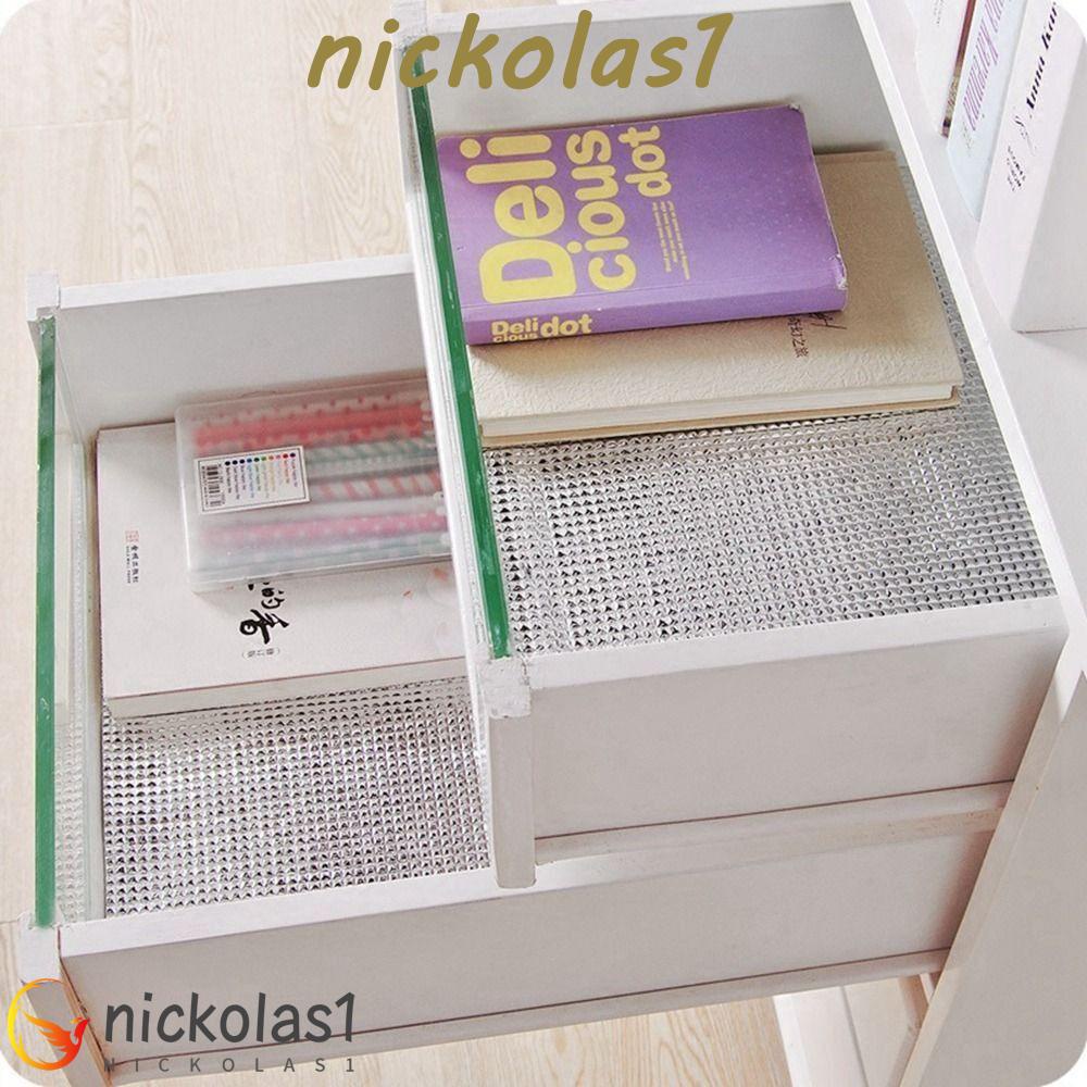 Nickolas1 Alas Meja Aluminium Film Tahan Lama Tahan Air Oil proof Tatakan Lemari Anti Lembab