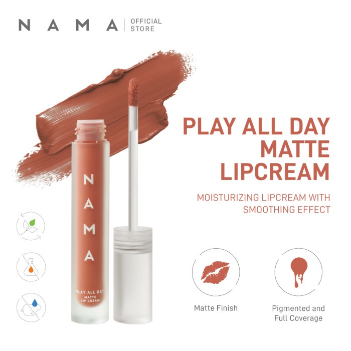 NAMA - Play All Day Matte Lipcream - 01 Talk to Me